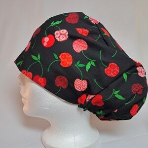 NEW🍒Cherry Print EURO Style Surgical Scrub Cap